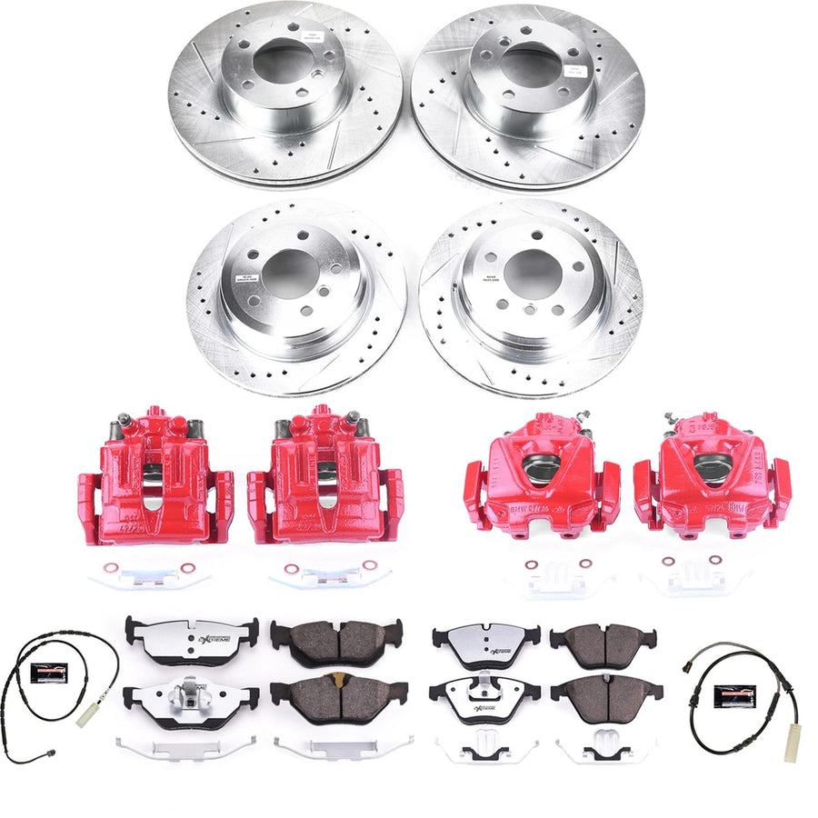 Power Stop Z26 KC7024-26 Front & Rear Street Warrior Brake Kit For BMW X1 2013-2015 [Model Specific]