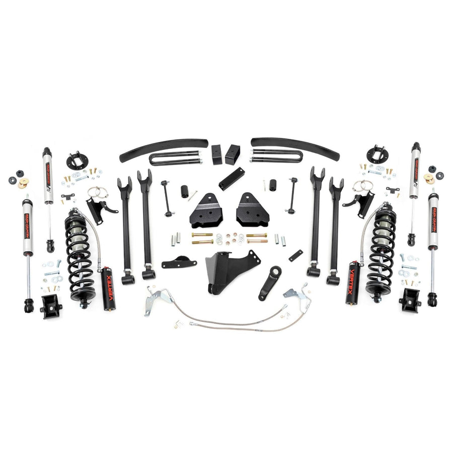 6" Rough Country Coilover Lift Kit for 08-10 Ford Super Duty | 4 Link - 58458
