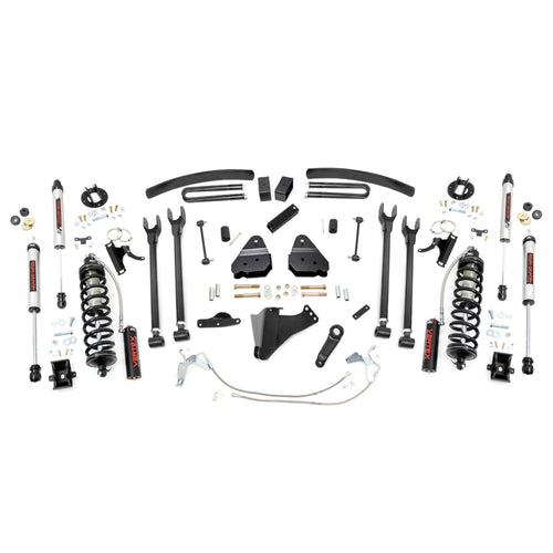 6" Rough Country Coilover Lift Kit for 08-10 Ford Super Duty | 4 Link - 58458