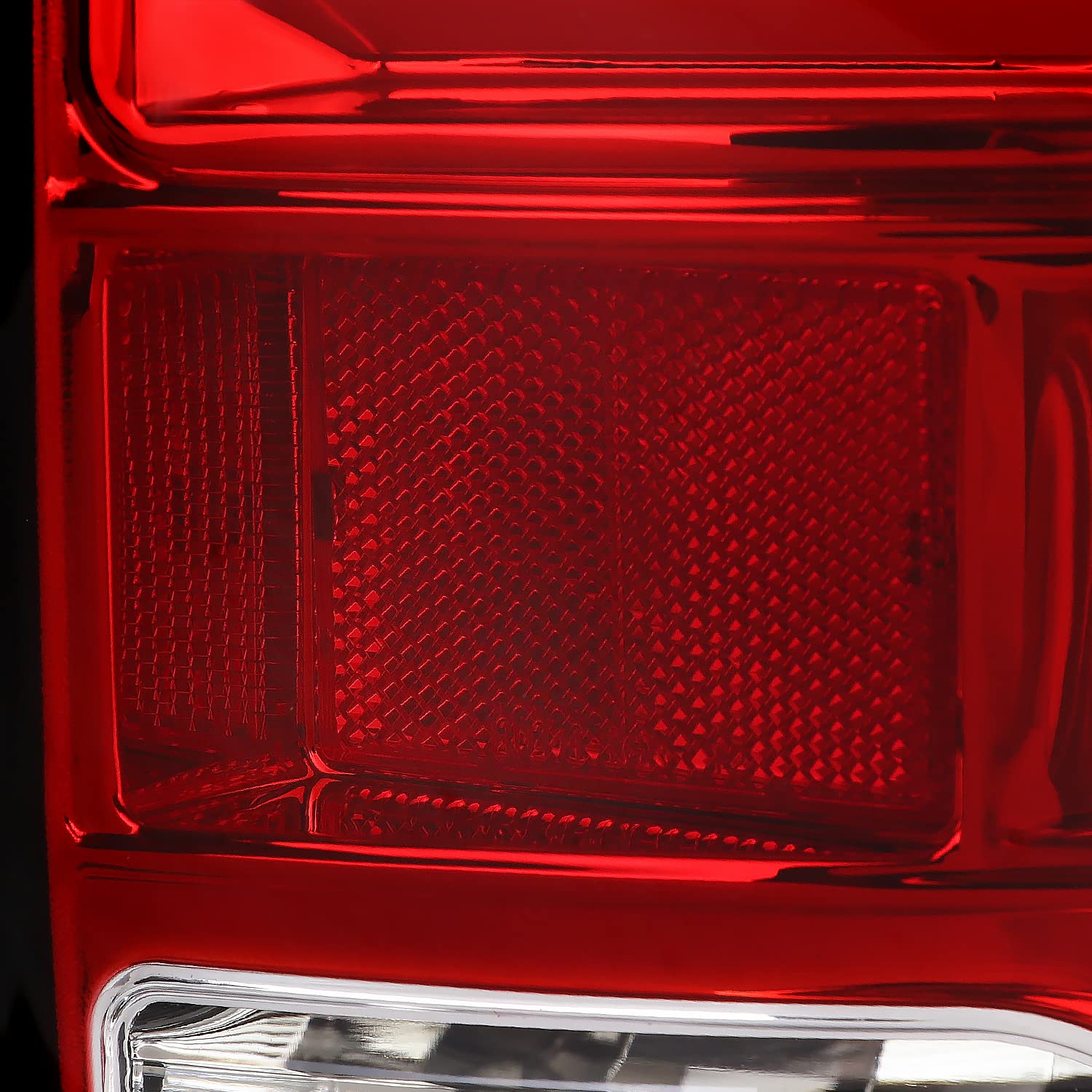 Red LED Tail Lights SPEC-D TUNING w/LED Light Bar Compatible with 2009-2018 Dodge Ram 1500, 2010-2018 Dodge Ram 2500/3500, Left + Right Pair Assembly