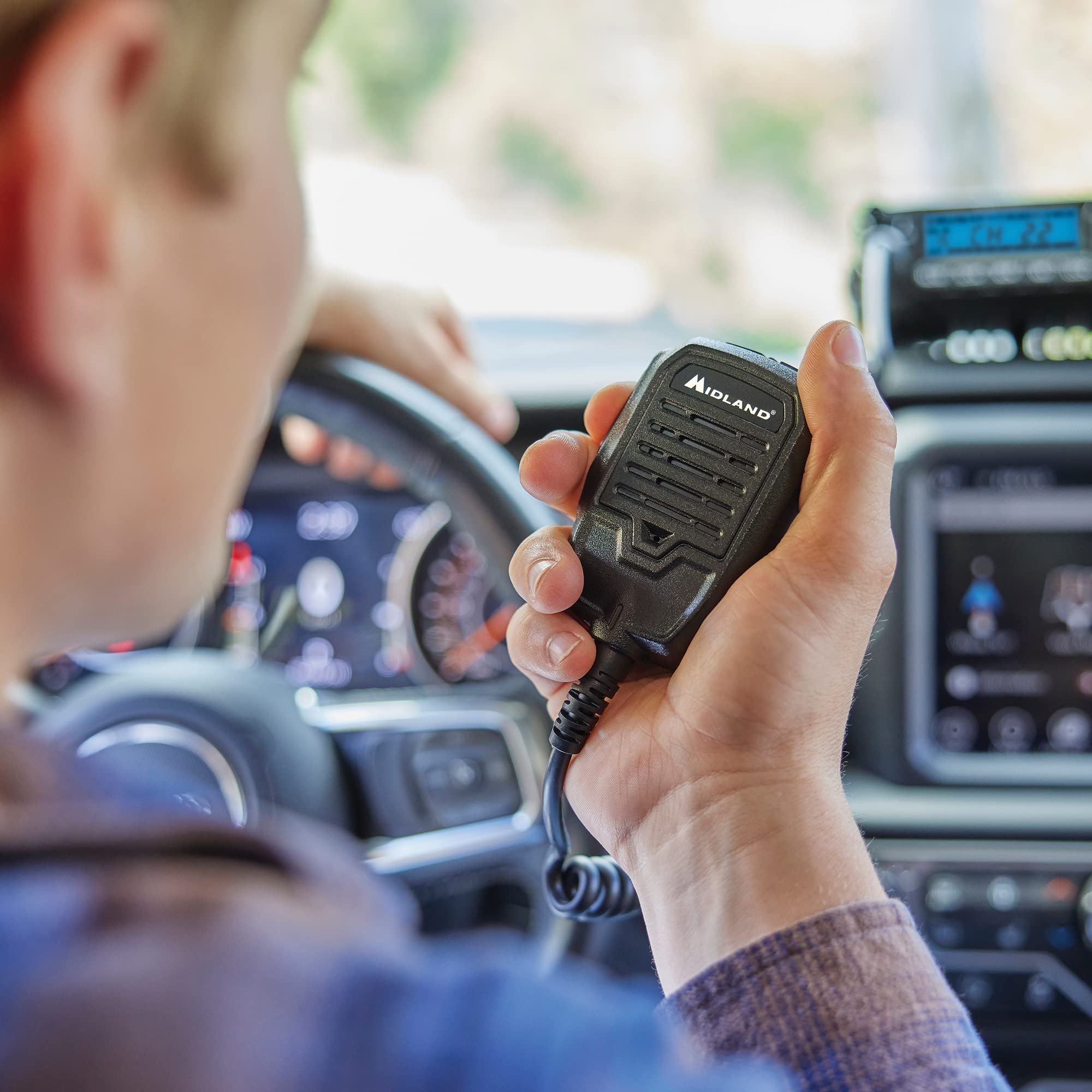 Midland 50-Watt MXT500 GMRS Mobile Radio - for Farms, Ranches, Overlanding, Trails, and Off-Roading - 8 Repeater Channels, Compact Design, External Magnetic Mount, 2.1dB Unity Gain Antenna