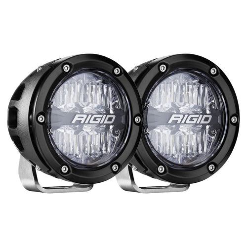 360-Series RIGID Industries RGBW 4" Offroad Lamp Drive Beam w/RGBW Backlight Pods - Set of 2 [36401]