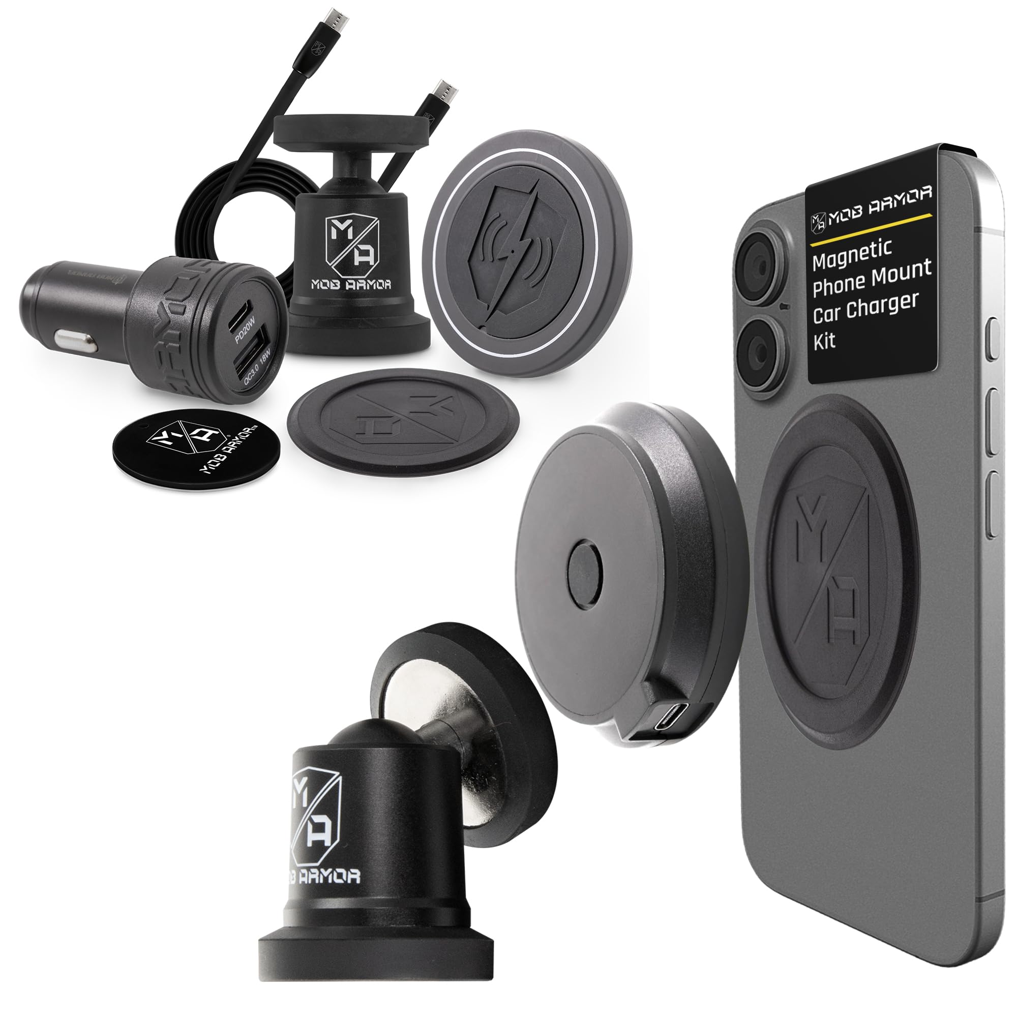 FLEX Mount and Charge Mob Armor Magnetic Wireless Charging Kit
