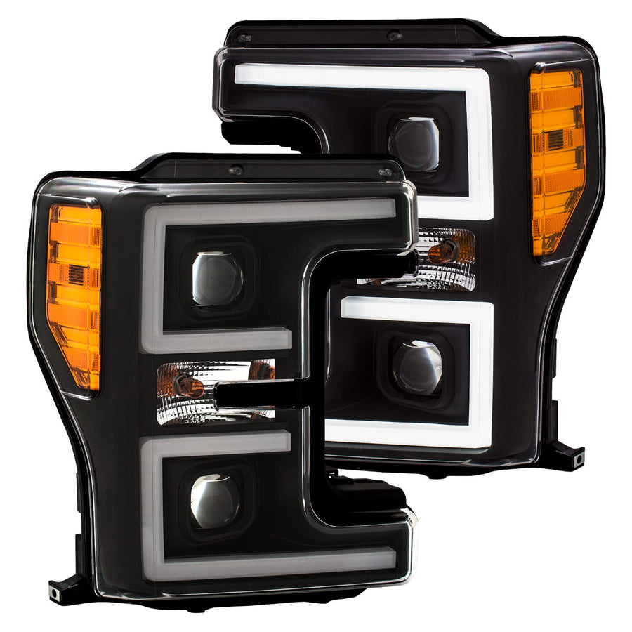PRJC ANZO USA-111388 HDLTS W/PLNK SWTCHBK BLK/AMBER