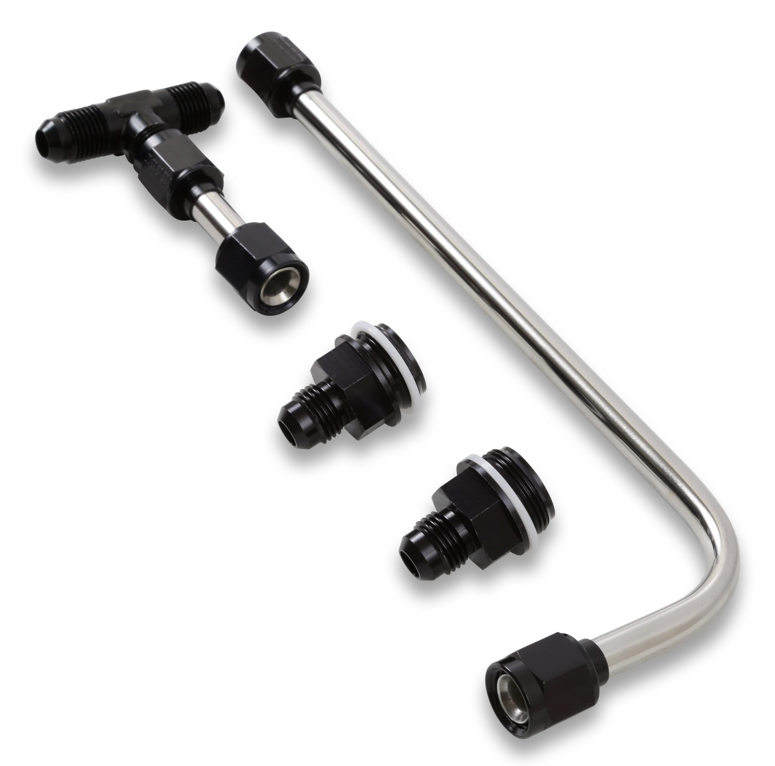 Quick Fuel Dual Feed 34-600BKQFT Fuel Line #6AN (Black)