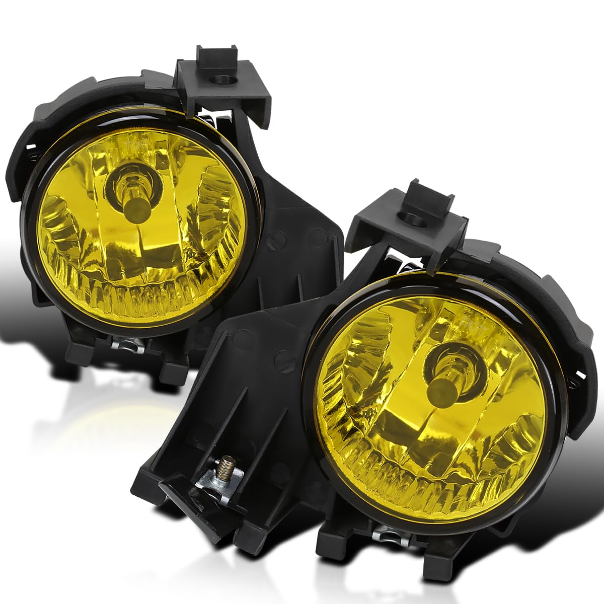 Yellow Fog Lights + Switch SPEC-D TUNING Compatible with 2008-2011 Subaru Impreza WRX, L+R Pair Assembly