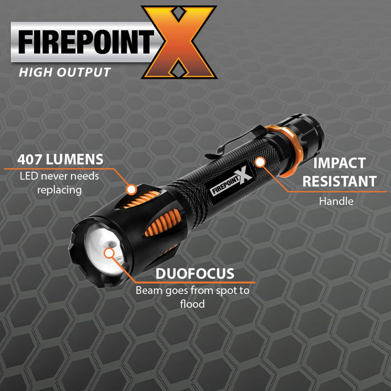 W2651 Performance Tool 407 Lumen FirePoint X 2AA Flashlight