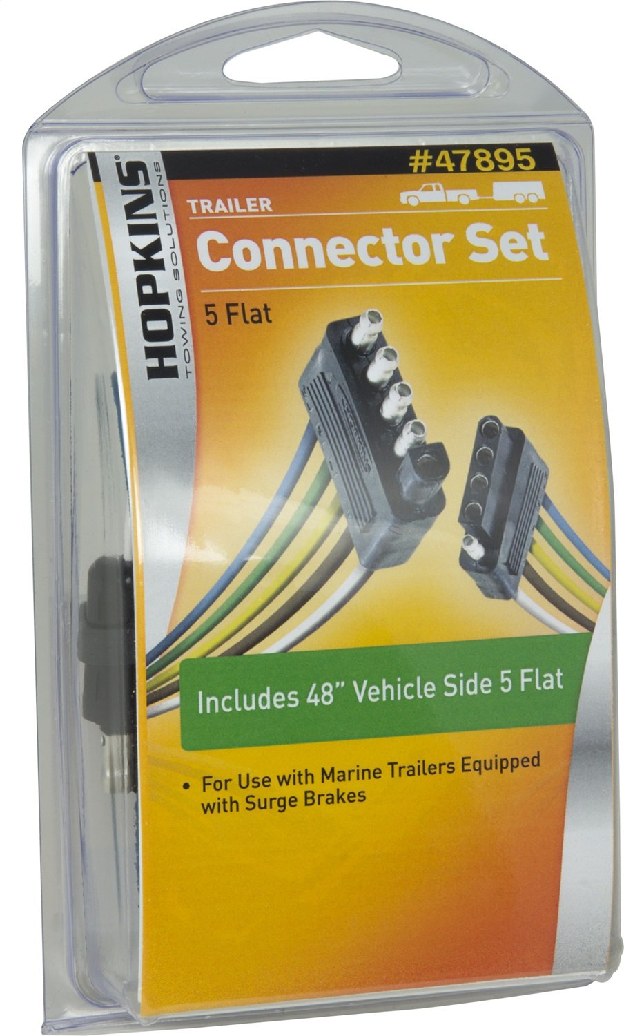 Vehicle/Trailer 5-Wire Flat Wiring Set