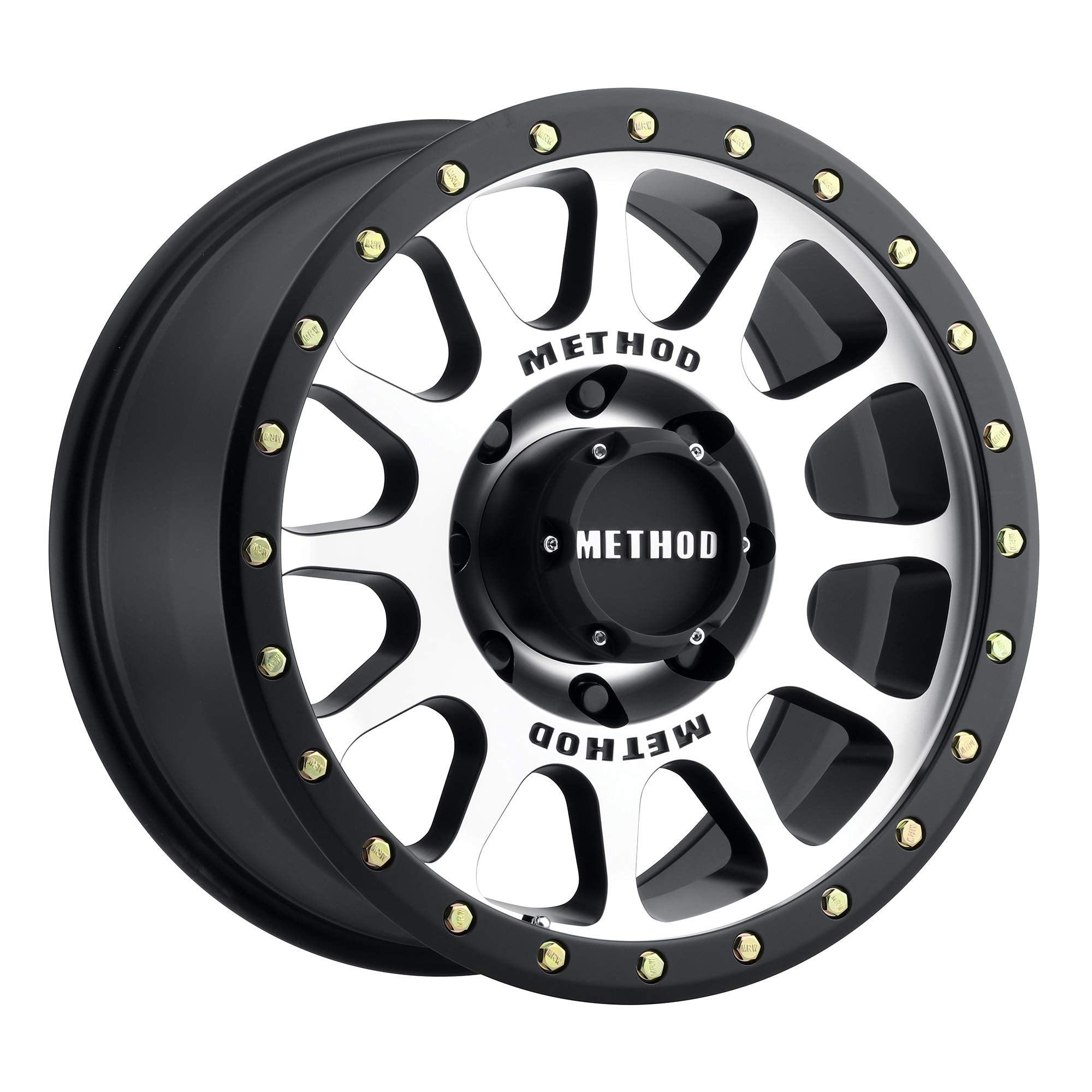 305 Method Race Wheels NV Machined/Black Street Loc 17x8.5" 8x6.5", 0mm offset 4.75" Backspace, MR30578580300