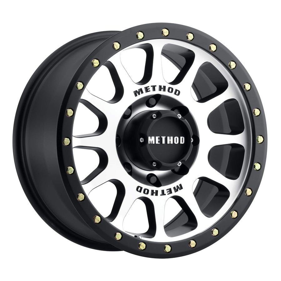 305 Method Race Wheels NV Machined/Black Street Loc 17x8.5" 8x6.5", 0mm offset 4.75" Backspace, MR30578580300