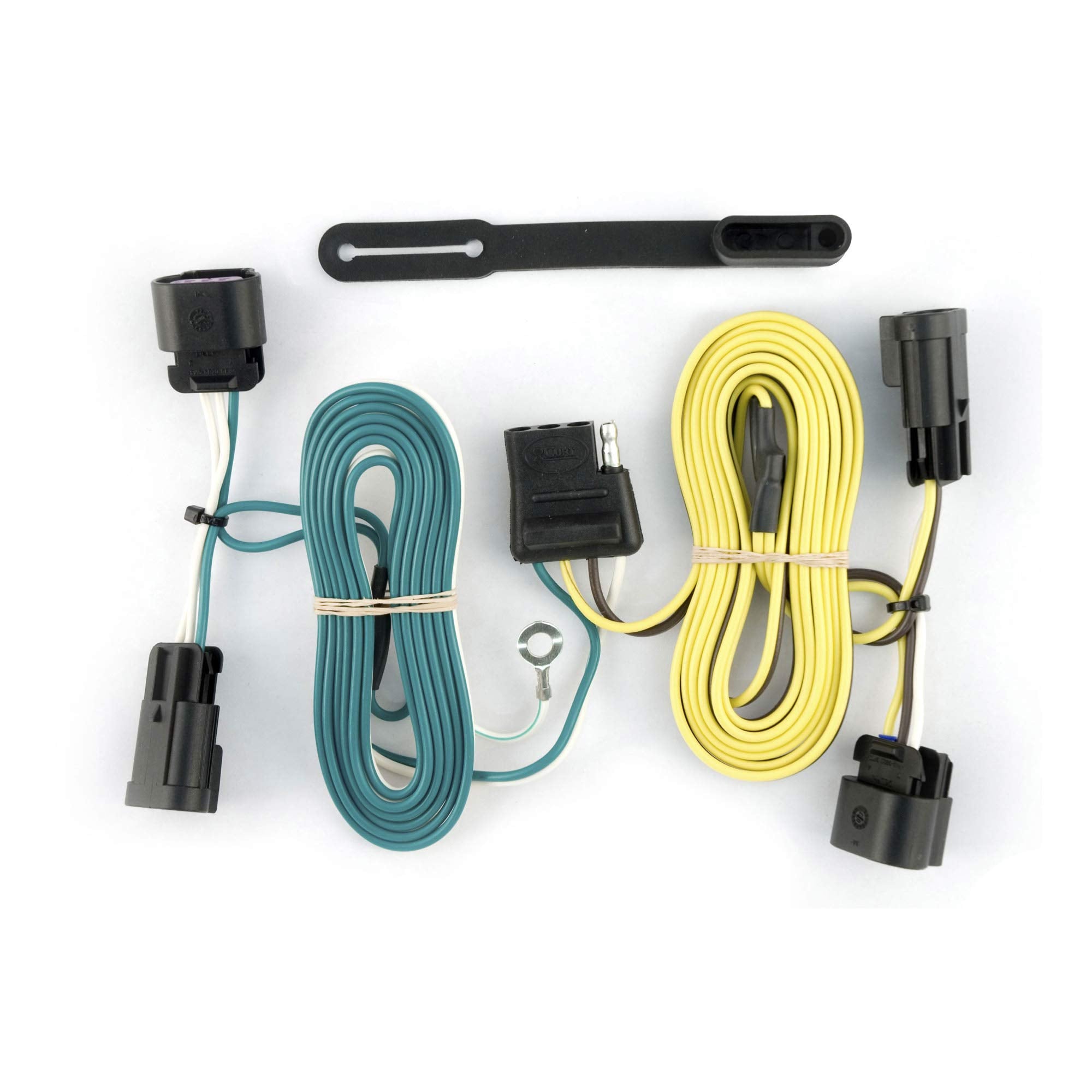 CURT 56027 Custom Vehicle-Side 4-Pin Trailer Wiring Harness, Fits Select Buick Enclave, Chevrolet Malibu, Traverse