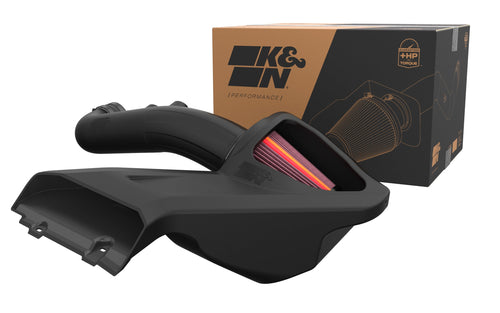Cold Air Intake System K&N NextGen: High-Flow Cotton Filter: Compatible with 2015-2025 FORD: F150, 50-2591