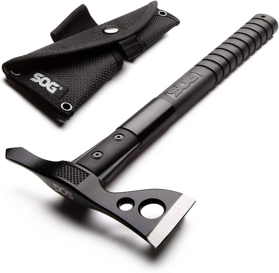 FastHawk SOG- Lighter, Faster, Agile Throwing Hatchet, Versatile Survival Tactical Axe for Competition Throwing and Camping, Hunting and Packing-Black (F06TN-CP)