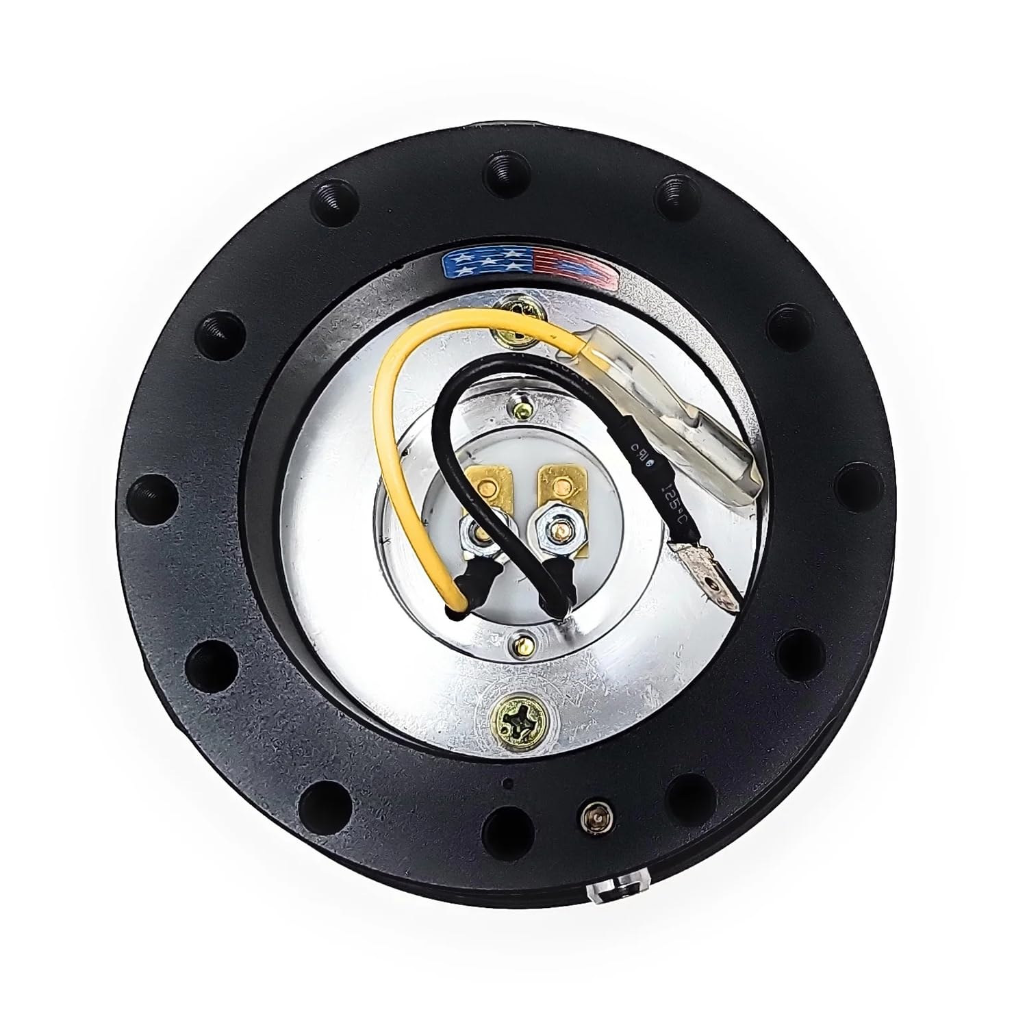 NRG Innovations Quick Release - Black Ring/Black Body with Shreddy Collab Version 3 Compatible With 6-Bolt 70mm Bolt Spacing, Gen 2.0 Quick Release Kit, NRG-SRK-200BK-SDY3
