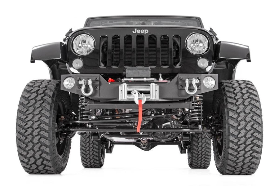 Rough Country Hybrid Stubby Front Bumper for 2007-2018 Jeep Wrangler JK - 1062
