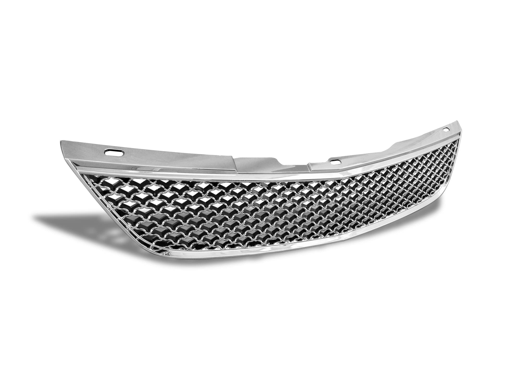 7147096 Armordillo USA Chrome Mesh Front Hood Grille Fits 2000-2005 Chevy Impala