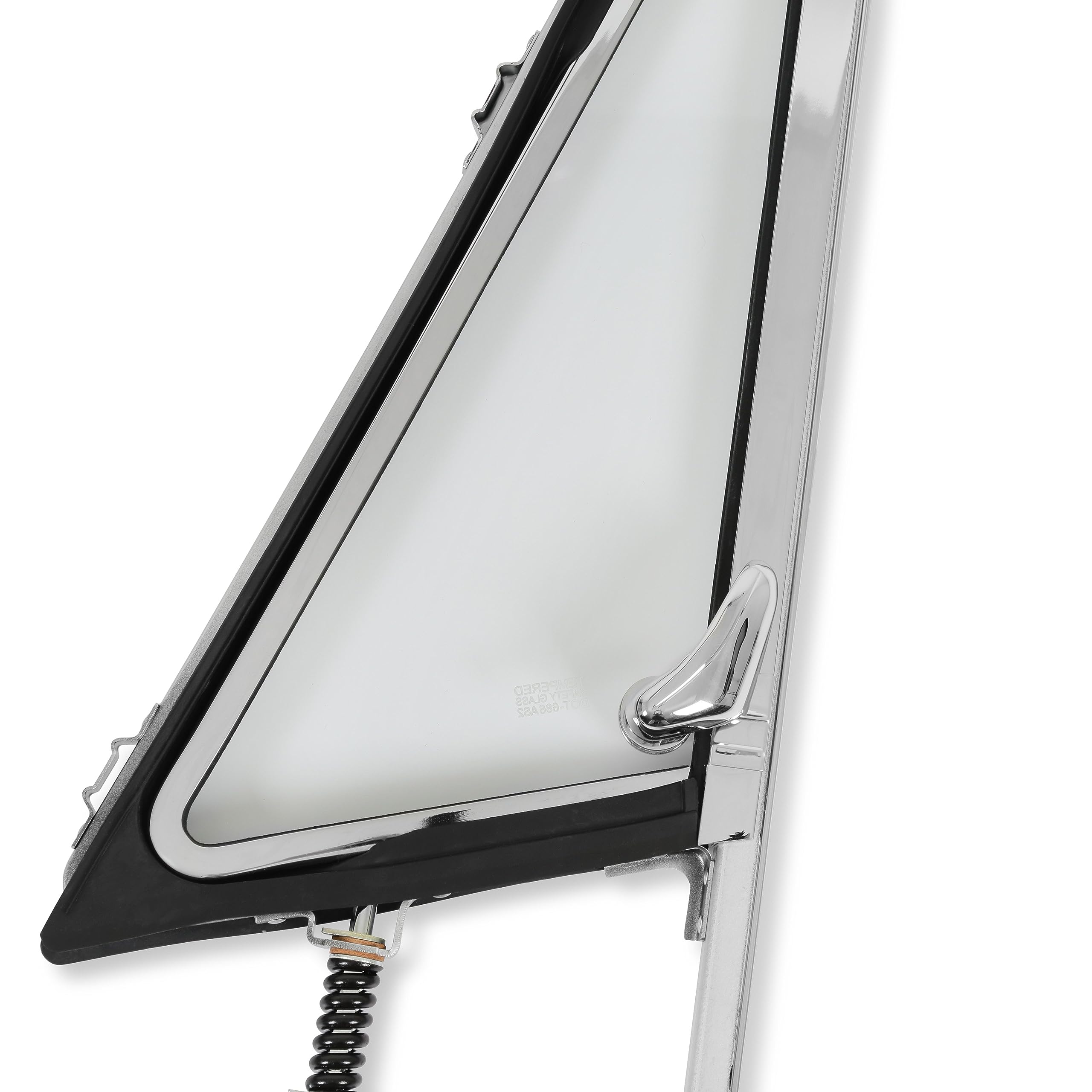 VWA72RHCLEAR Brothers Trucks Vent Window Assembly - Clear - Chrome - Right - Each