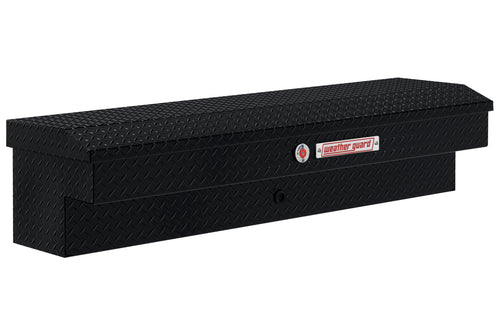 Weather Guard 56in Model 174-5-04 Lo-Side Box, Aluminum, Gloss Black, 4.0 cu ft