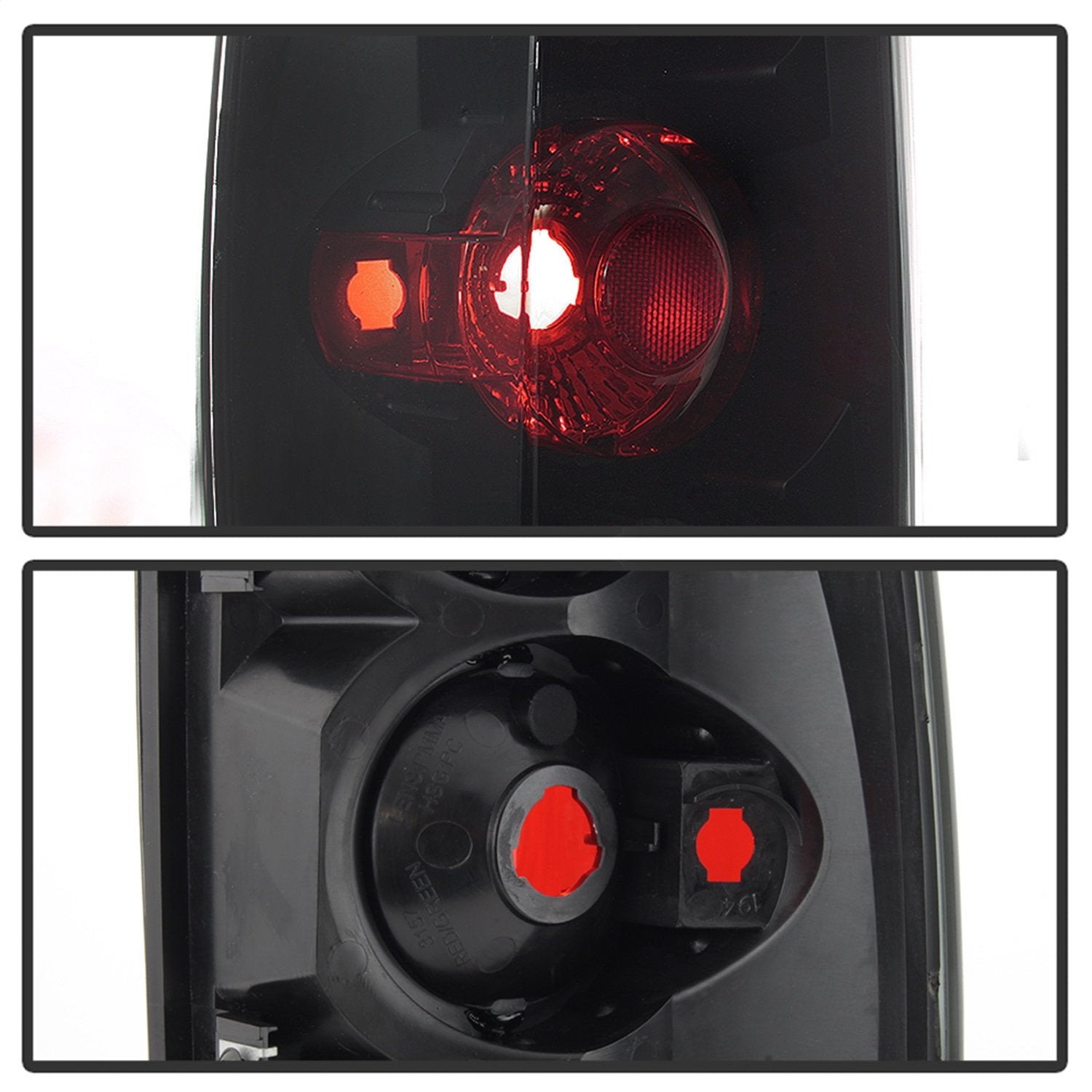 Cadillac Escalade SUV Spyder 5084378 (Not EXT) 02-06 Euro Style Tail Lights - Black Smoke