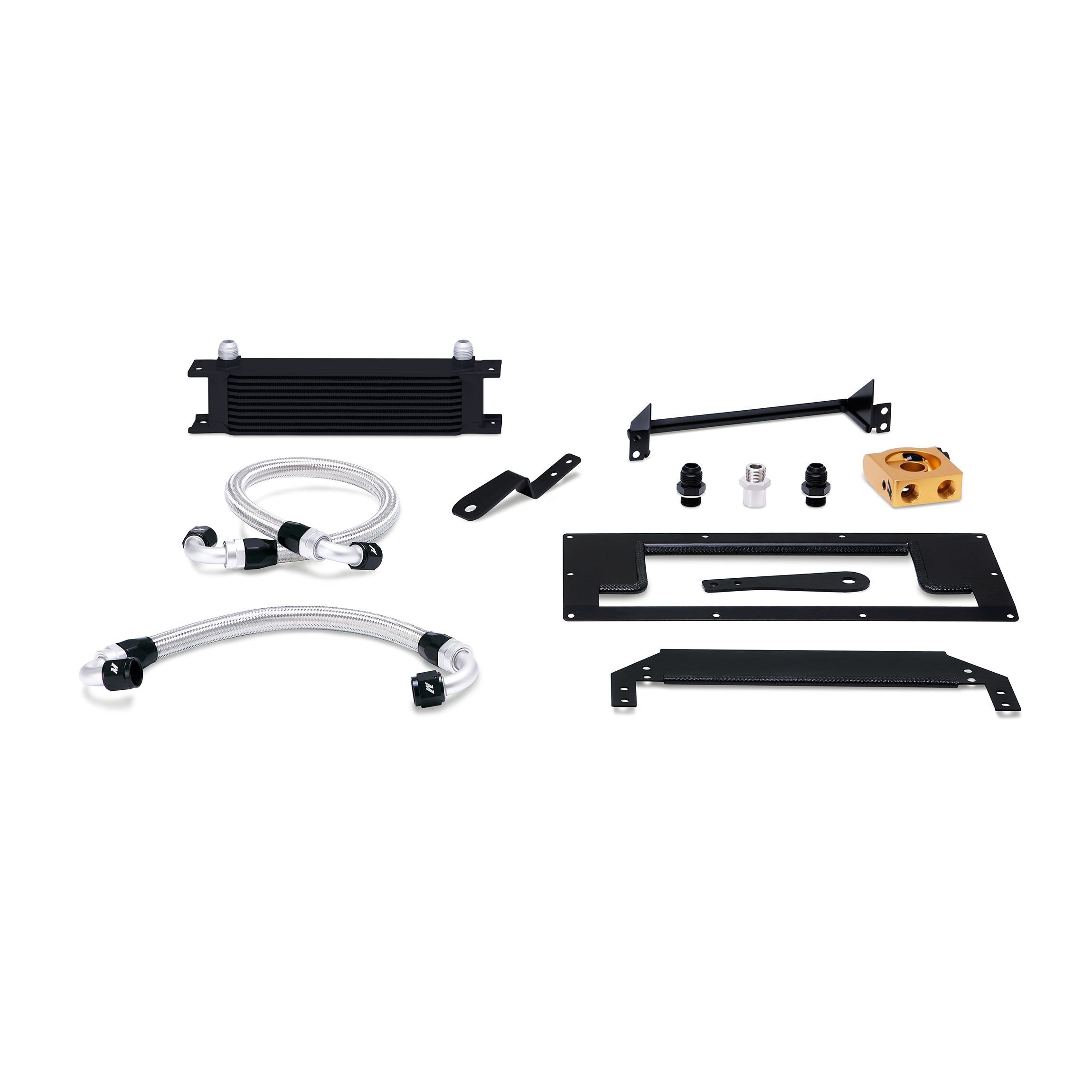 Mishimoto Oil Cooler Kit MMOC-MIA-99TBK Thermostatic Fits Mazda MX-5 Miata 1999-2005 Black