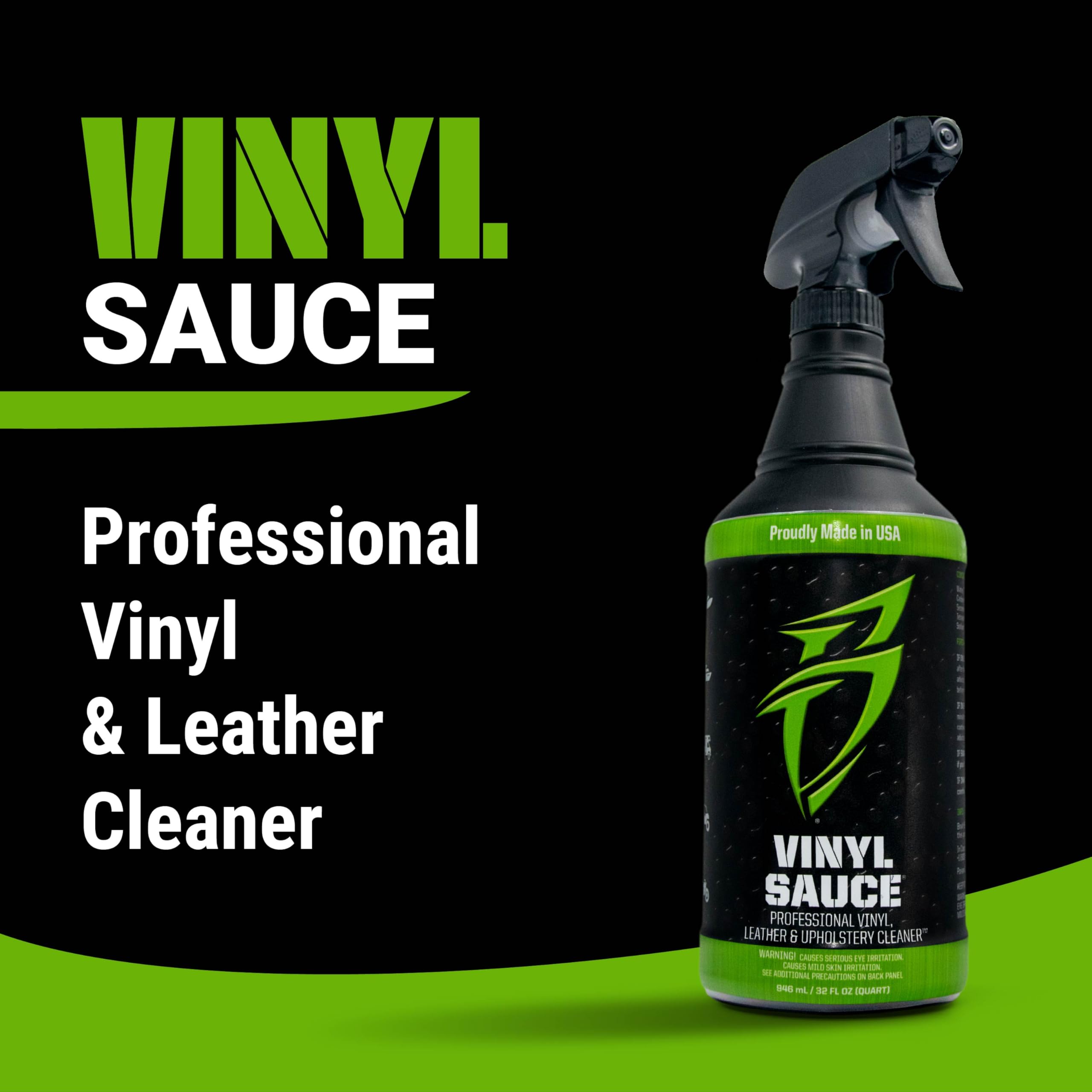 Boat Bling Vinyl Sauce VS-0128 Premium Vinyl and Leather Cleaner, Gallon Refill, Black, 1 Gallon, for Boats, RVs, Powersport Vehicles and More