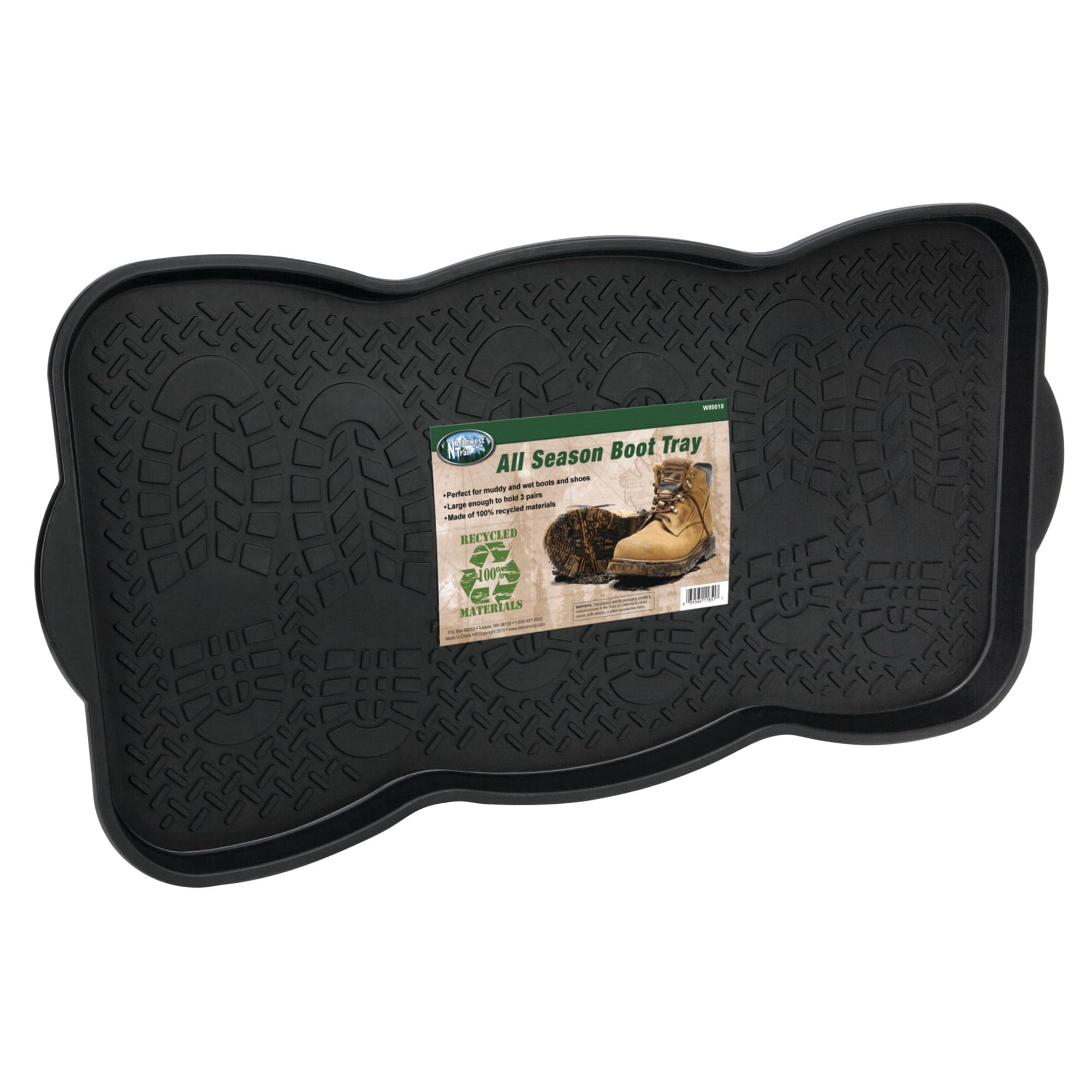 Boot Tray & Mat Performance Tool W89018 for Home and Kitchen, Pets & Gardening, Black