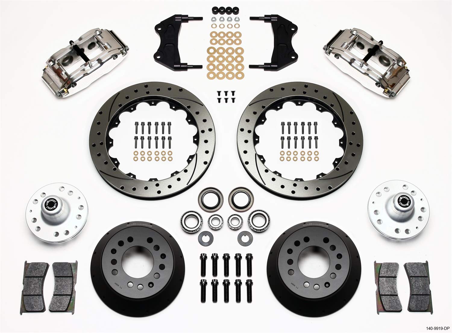 Front Hub Kit FNSL6R, 12.88", Drill, Pol