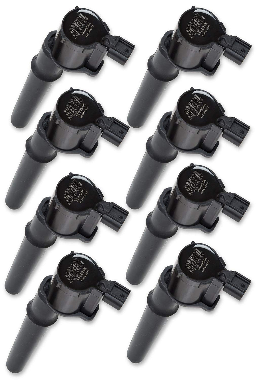 SuperCoil ACCEL 140034K-8 Ignition Coil - Black - 8 Pack