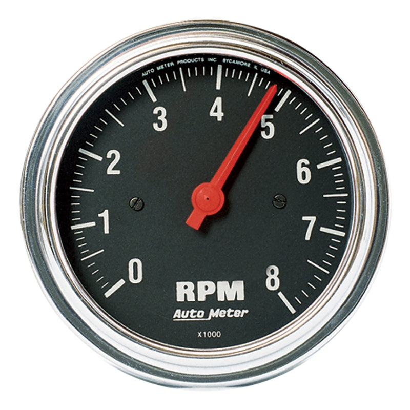 Auto Meter Traditional 2499 Chrome in-Dash Electric Tachometer 3.375 in.