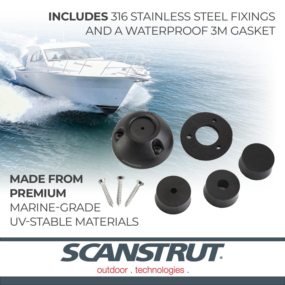 Cable Seal Scanstrut DS16-P-BLK - Black
