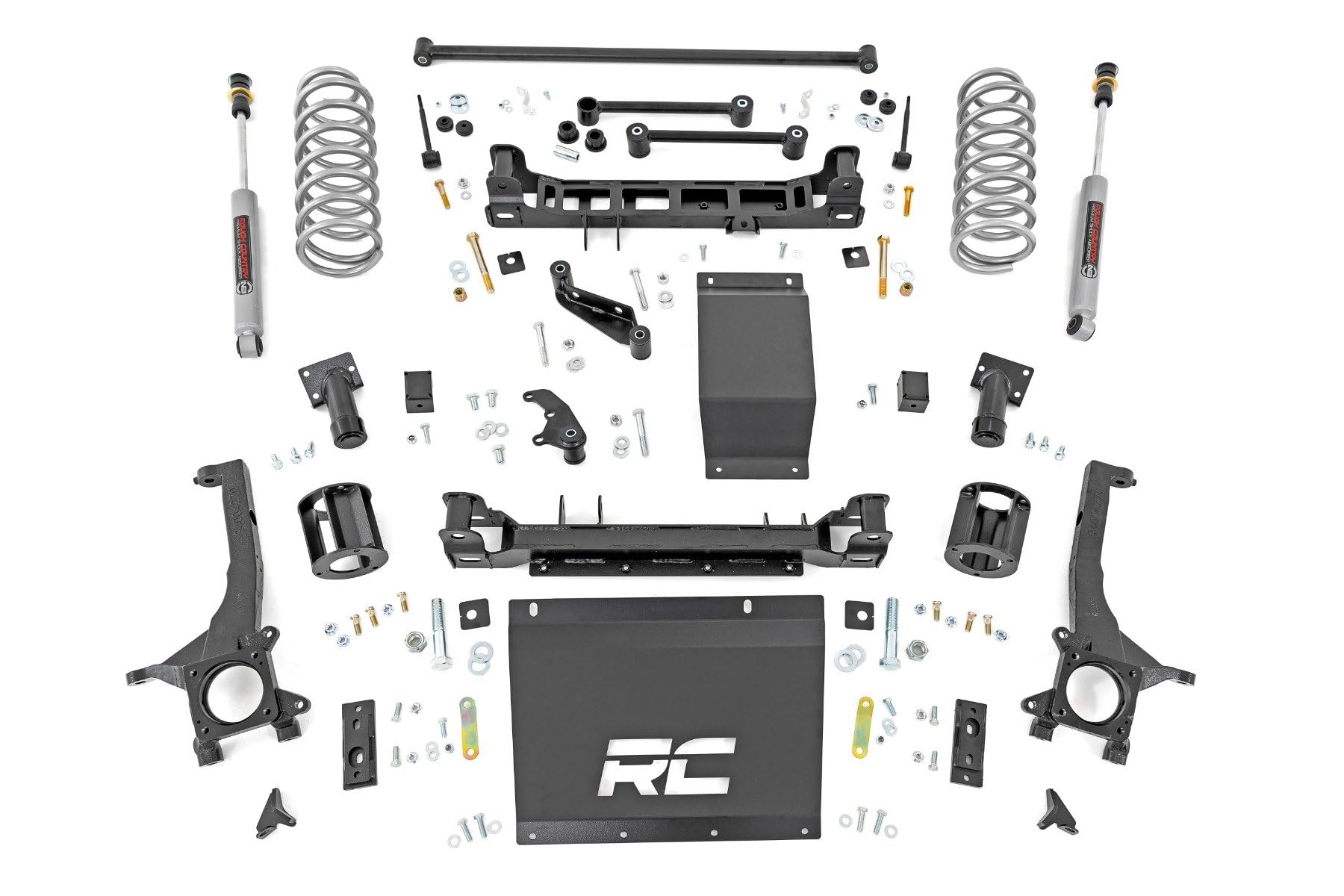 6" Rough Country Suspension Lift Kit w/N3 Rear Shocks for Toyota 4Runner (2015-2020) - Strut Spacers with N3 Shock Absorbers
