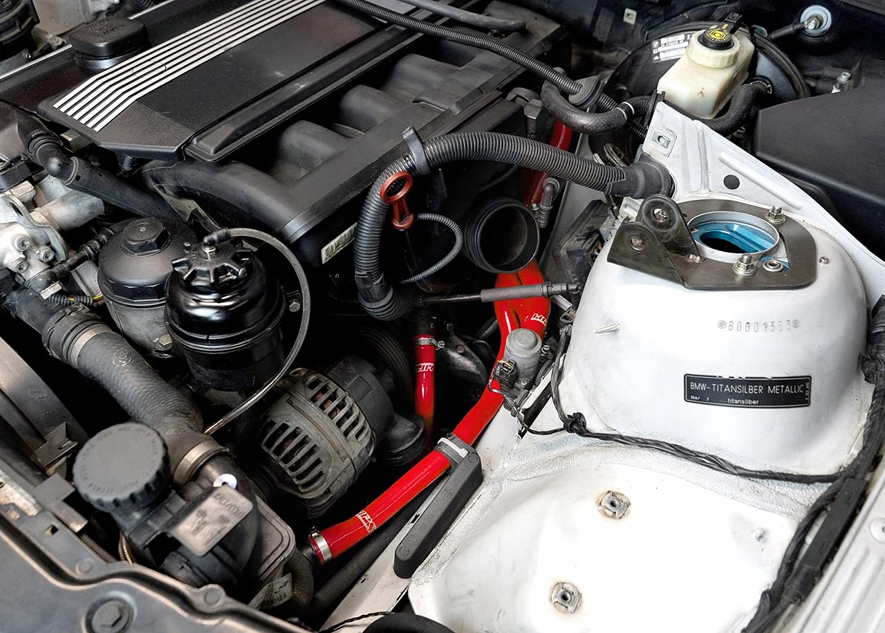 3-ply Reinforced HPS Red Silicone Radiator + Heater Coolant Hose Kit 57-2076-RED