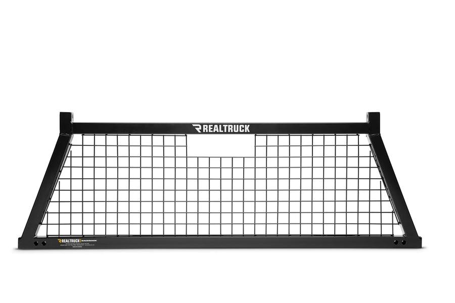 BACKRACK RealTruck Safety Rack Frame Only | Black, No Drill | 10800 | 2017-2020 Ford F-250/F-350/F-450/F-550; 2011-2025 Dodge RAM 1500; 2019-2022 RAM 1500 Classic; 2004-2025 Nissan Titan & Others