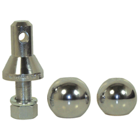 800B Convert-A-Ball Nickel-Plated Shank with 2 Balls - 3/4"