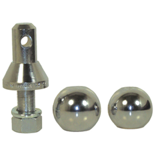 228.1066 Convert-A-Ball Nickel-Plated Shank with 2 Balls - 1"