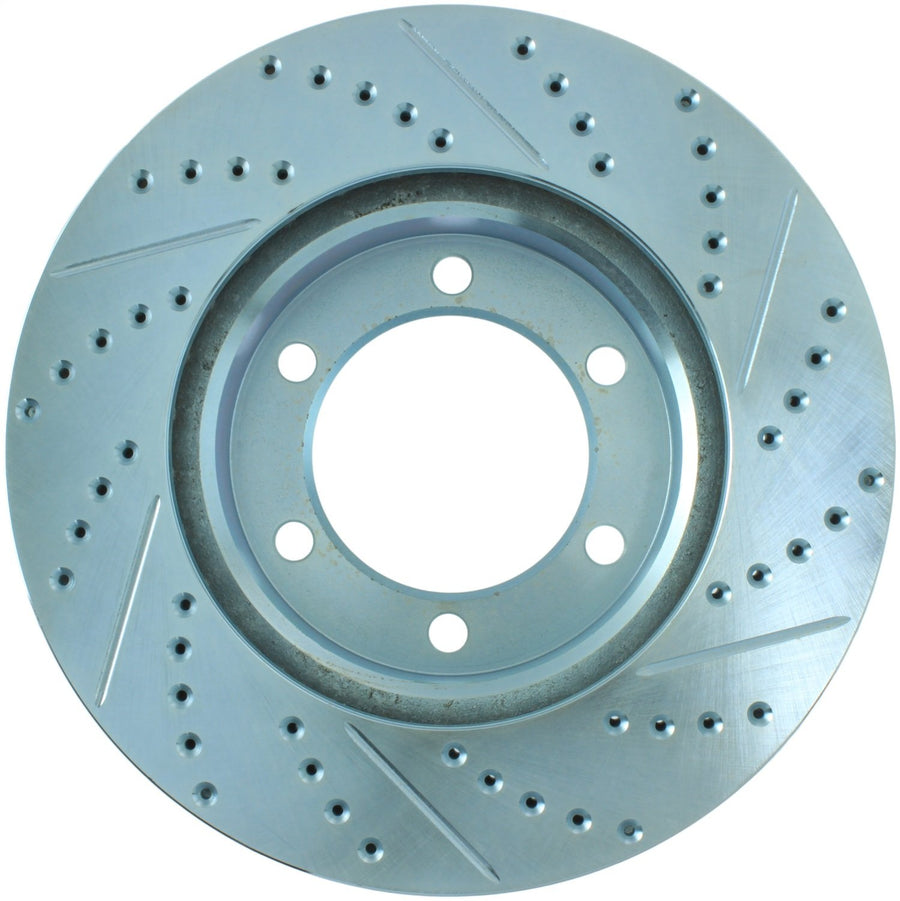 StopTech 227.44118R Brake Rotor Select Sport Drilled and Slotted; Front Right