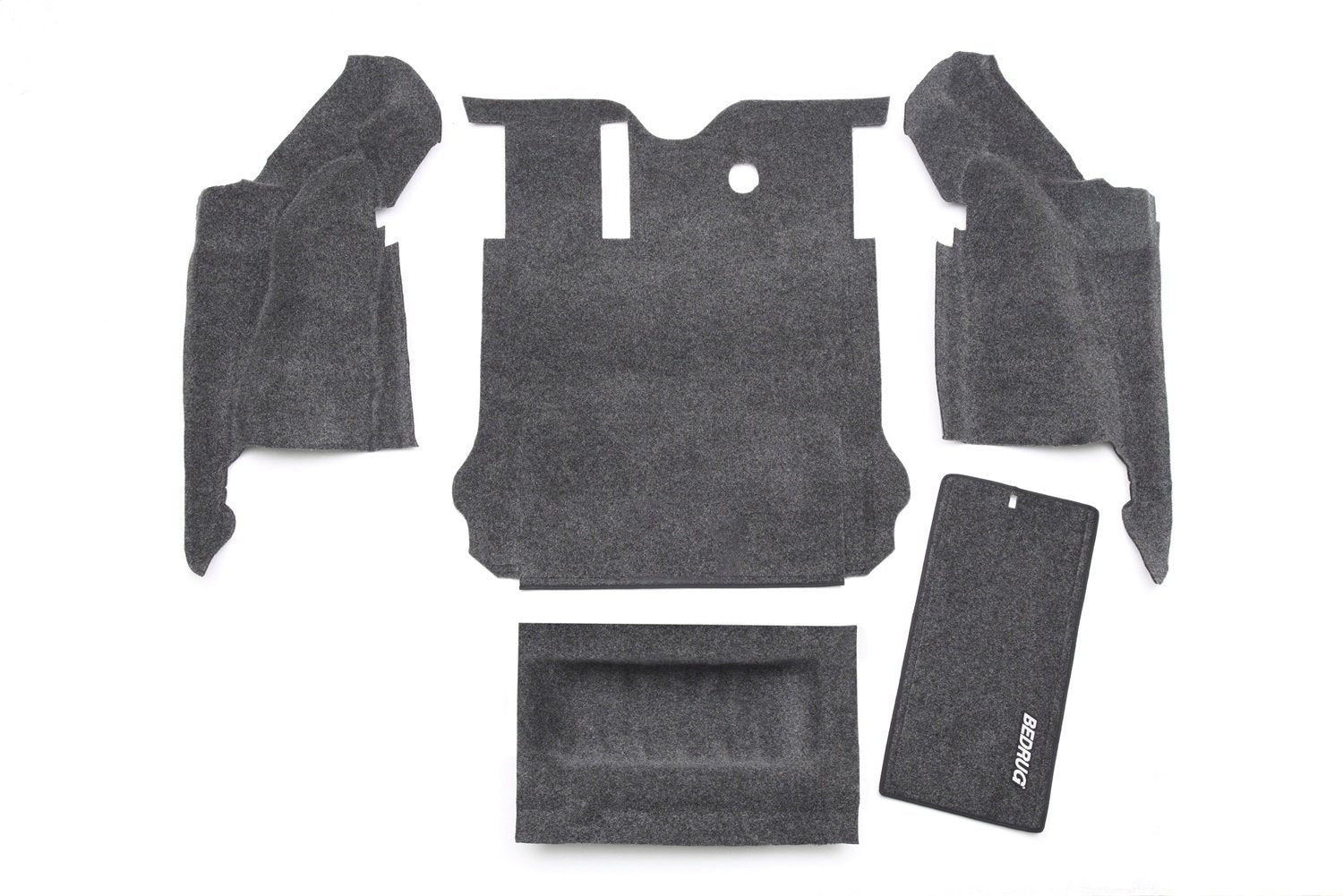 Jeep Cargo Kit - Bedrug | 2011 - 2018 Jeep Wrangler UNLTD JK 4 Door, Cargo Liner w/ Tailgate & Tub Liner | Grey - 5 pc. | BRJK11R4