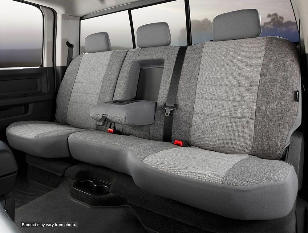 Custom Fit Fia OE32-22 GRAY Rear Seat Cover Split Seat 60/40 - Tweed, (Gray)