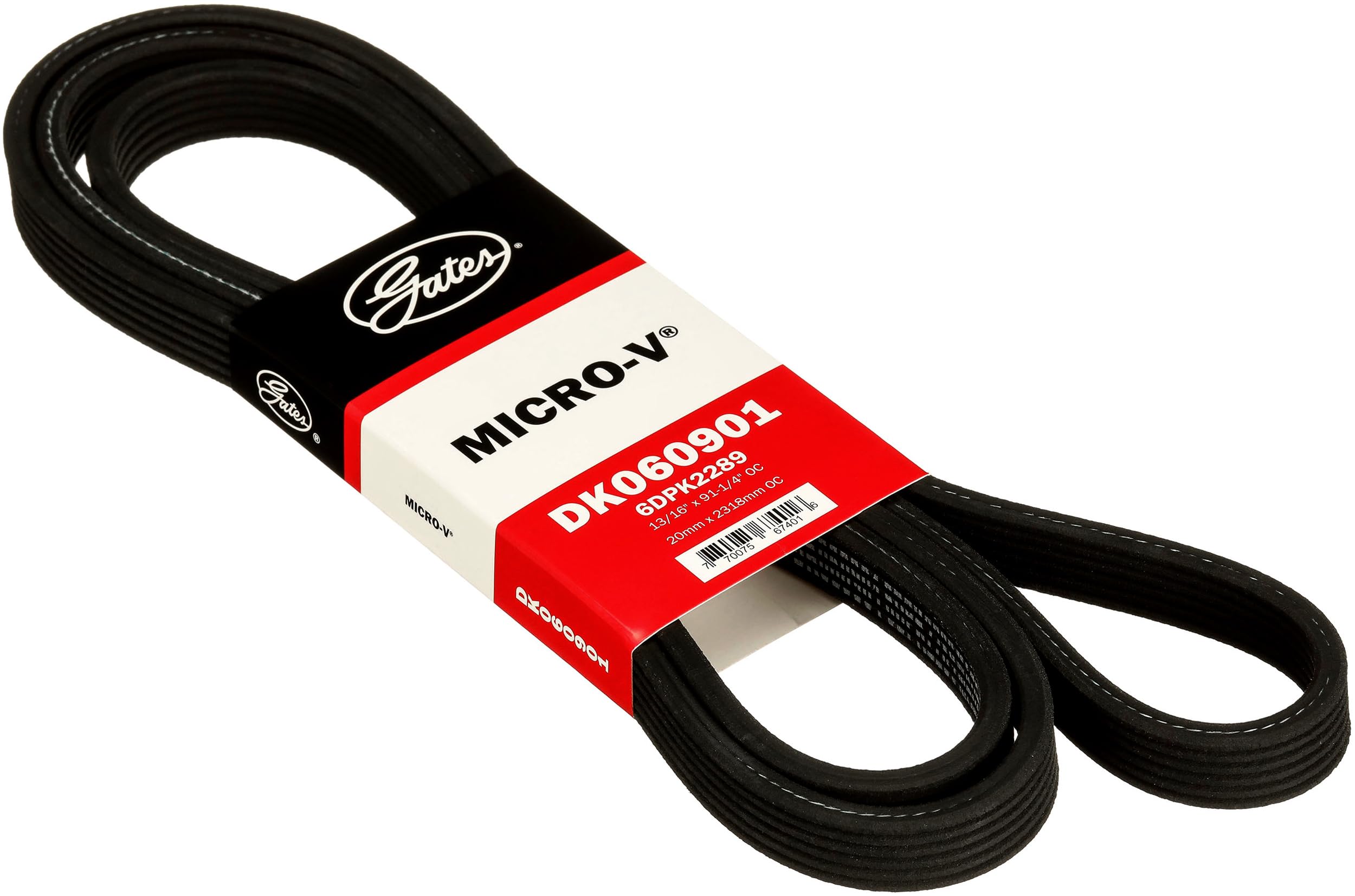Genuine Gates Micro-V DK060901 Dual-Sided Serpentine Drive Belt