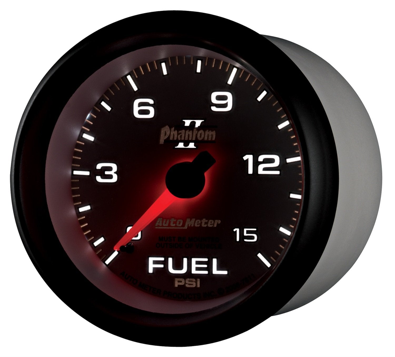 Auto Meter Phantom II 7811 Mechanical Fuel Pressure Gauge
