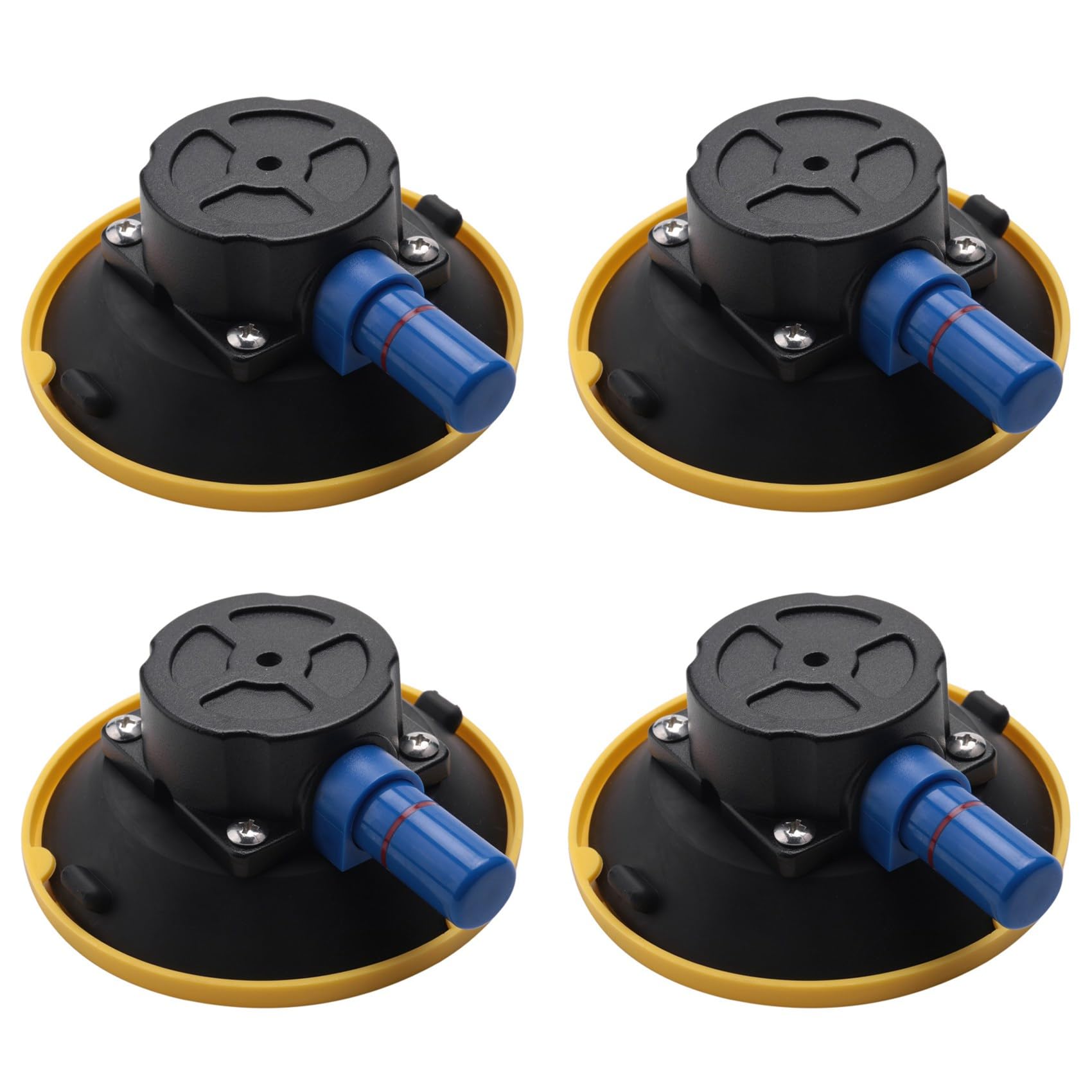 4 Pcs Bdfhjln 4.5Inch Concave Vacuum Suction Cup Heavy Duty Hand Pump Suction Cup with Threaded Stud 114.3mm