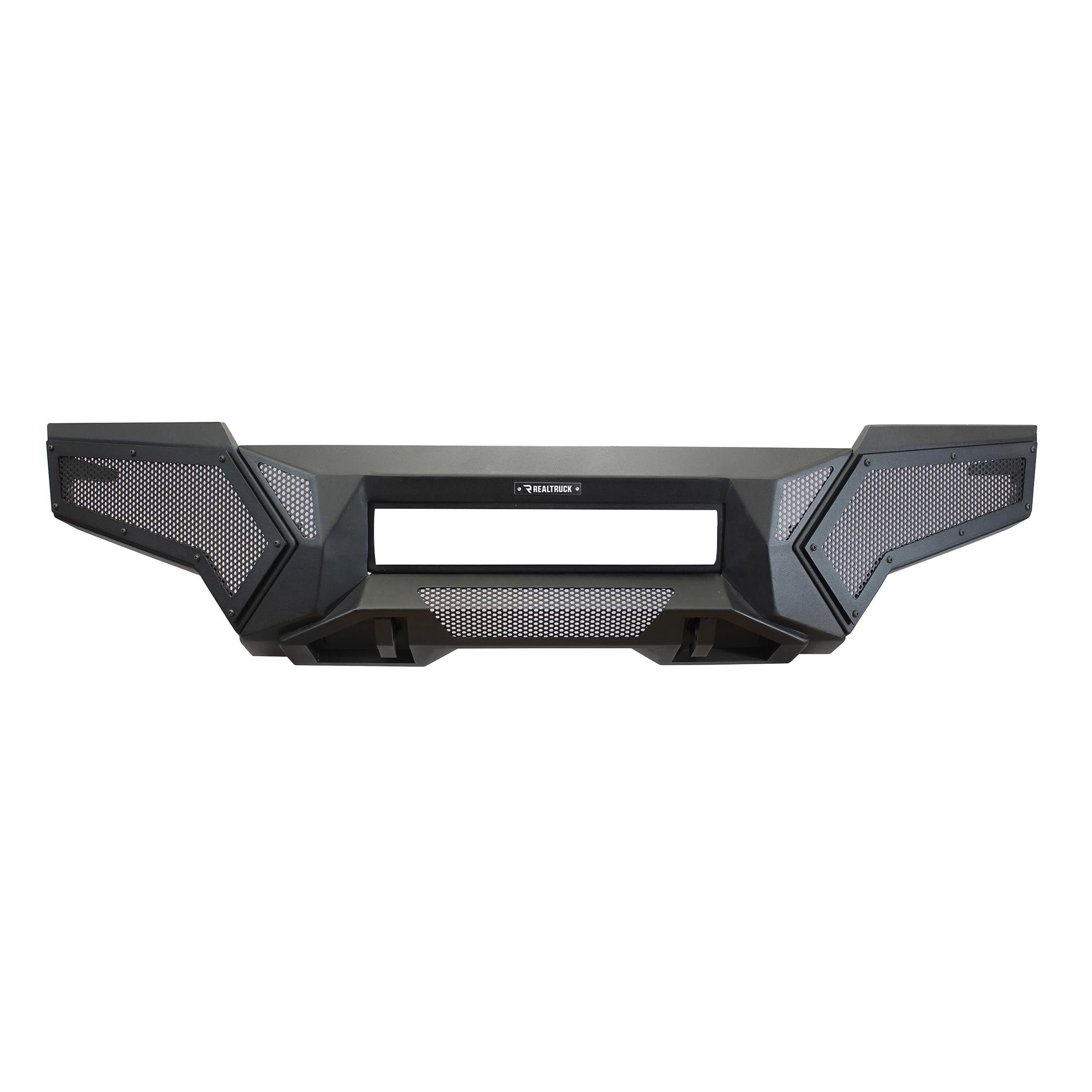 Element RealTruck Front Bumper w/Fixed Light Bar | Steel, Textured Black | 34392T | Fits 2024-2025 Toyota Tacoma