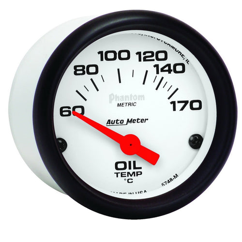 Auto Meter Phantom Electric 5748-M Oil Temperature Gauge