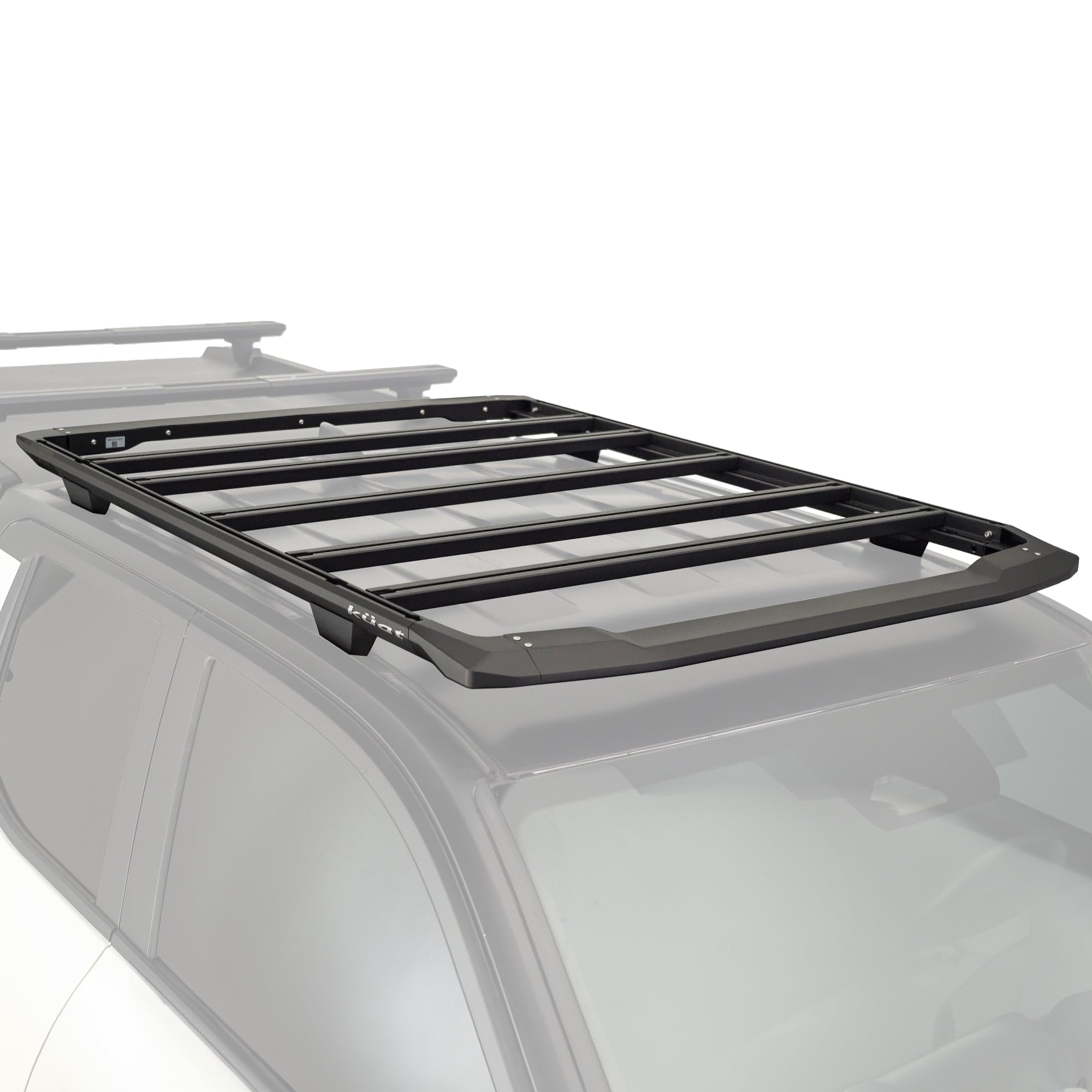 DEK KUAT Direct Mount Rooftop Platform Rack Non-Lit with 300 lb Cargo Capacity and Adjustable Crossbars, No Drill Installation, 2024-2025 Toyota Tacoma 4th Gen-Double Cab