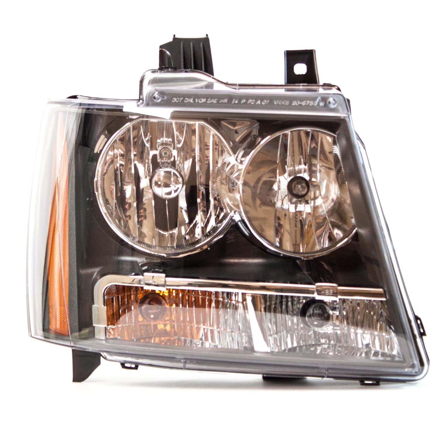 Right TYC Headlight Assembly Compatible with 2007-2014 Chevrolet Tahoe Suv