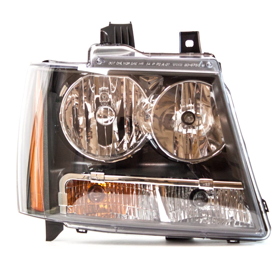 Right TYC Headlight Assembly Compatible with 2007-2014 Chevrolet Tahoe Suv