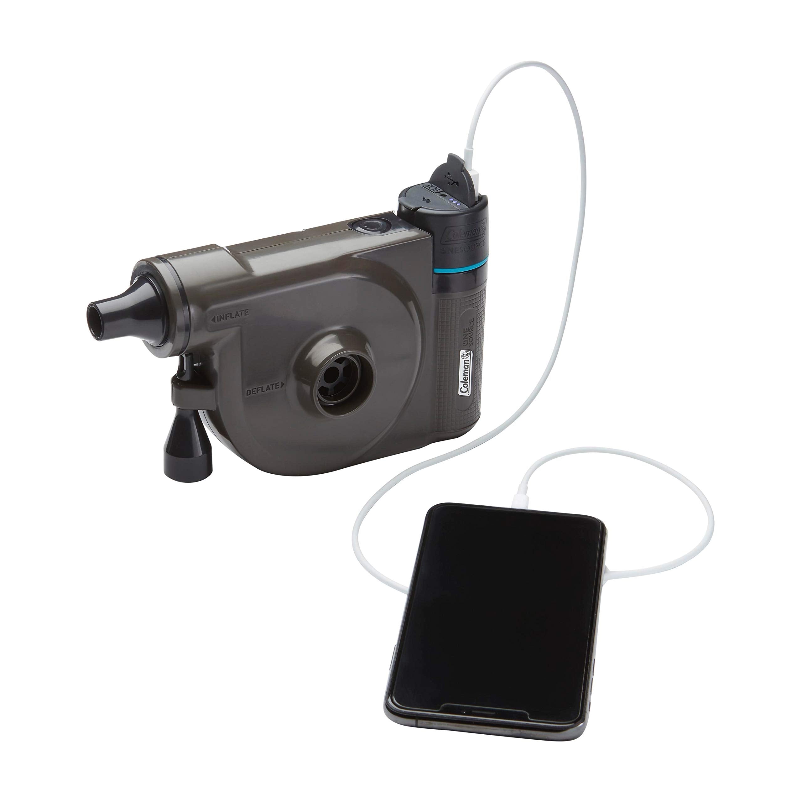 Coleman Rechargeable OneSource Camping Gear: Camp Shower, Vacuum, Fan, Speaker, Air Pump with Interchangeable Battery
