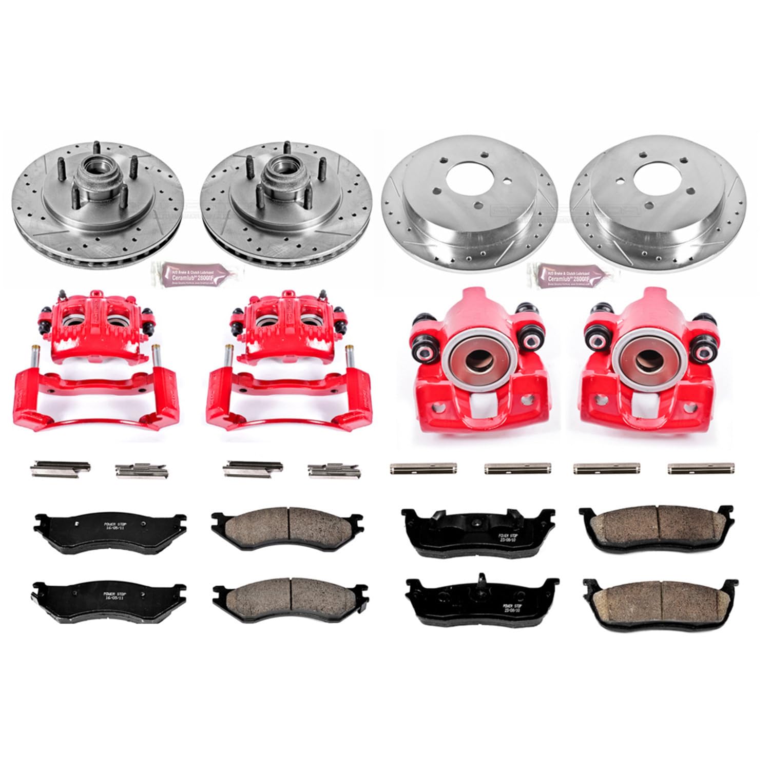 1-Click Performance Brake Kit with Calipers Power Stop (KC1919)