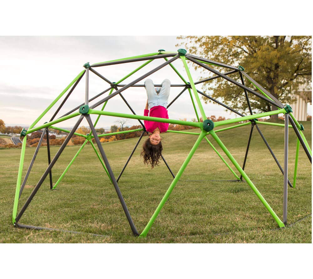 Lifetime Geometric Dome Climber 90951 Jungle Gym, 5.5' High x 11' Wide, Mantis Green & Bronze, 66-Inch