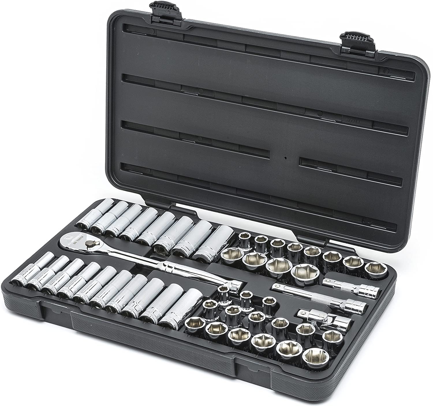 49 Pc. GEARWRENCH 1/2" Drive 6 Pt. Socket Set, Standard/Deep, SAE/Metric - 80700D